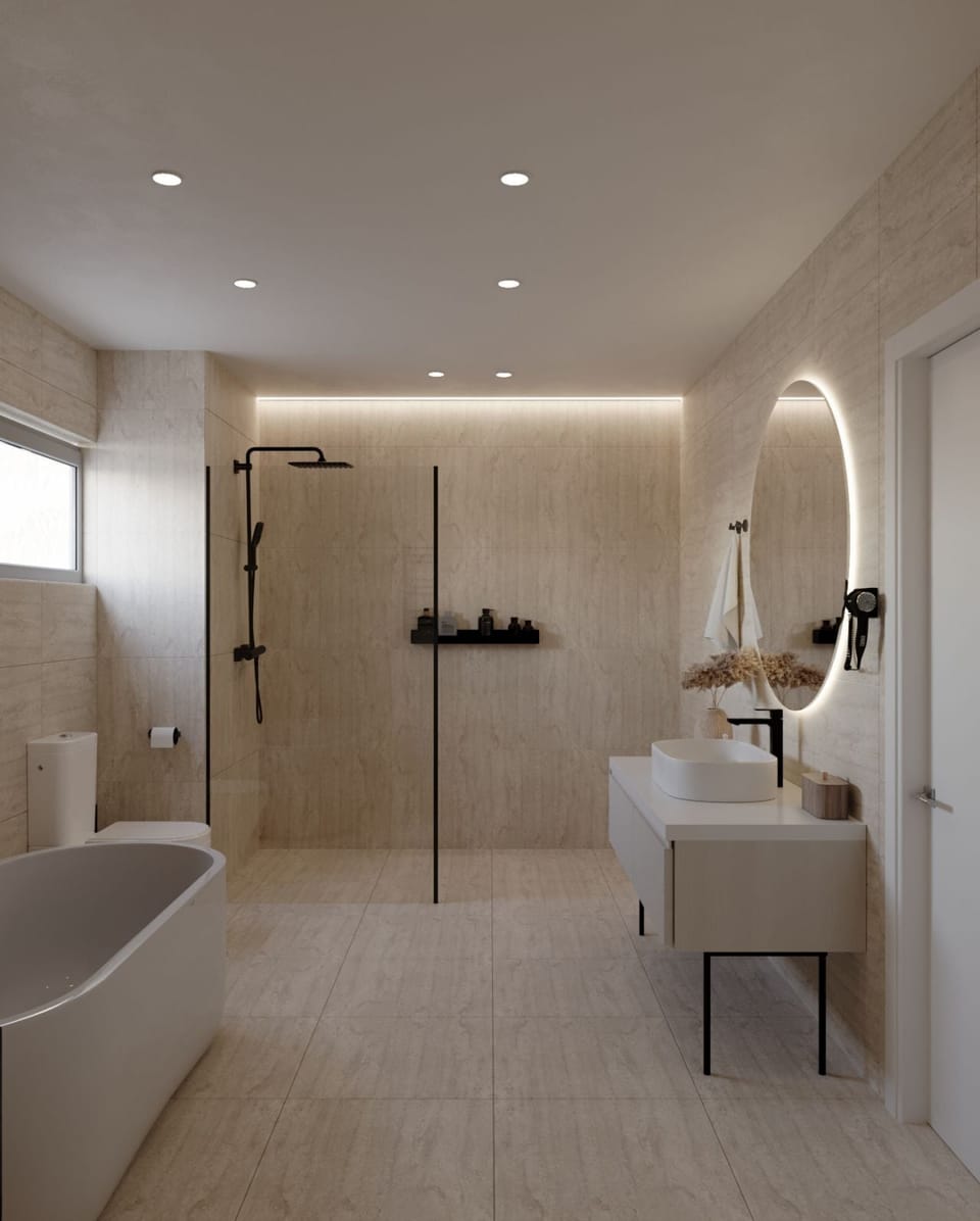 Deluxe Ocean View Twin Room | Bathroom | Free toiletries, hair dryer, towels, soap
