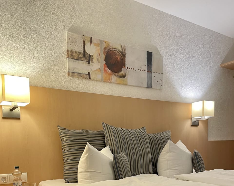 Hypo-allergenic bedding, down comforters, minibar, in-room safe