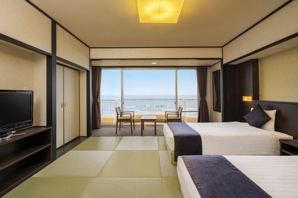 Japanese-style Twin room High Floor(With toilet), Non Smoking | View from room