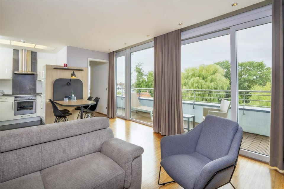 Apartment | Desk, blackout drapes, soundproofing, iron/ironing board