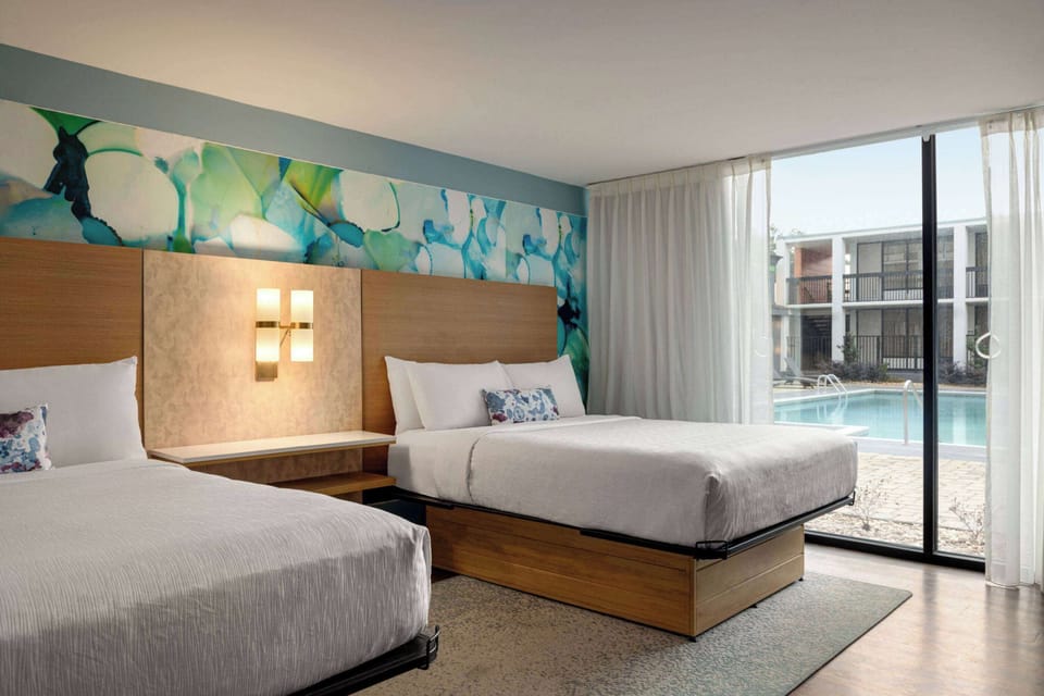 Room, 2 Queen Beds, Accessible, Non Smoking (Mobility, Bathtub w/ Grab Bars) | Premium bedding, pillowtop beds, in-room safe, individually decorated