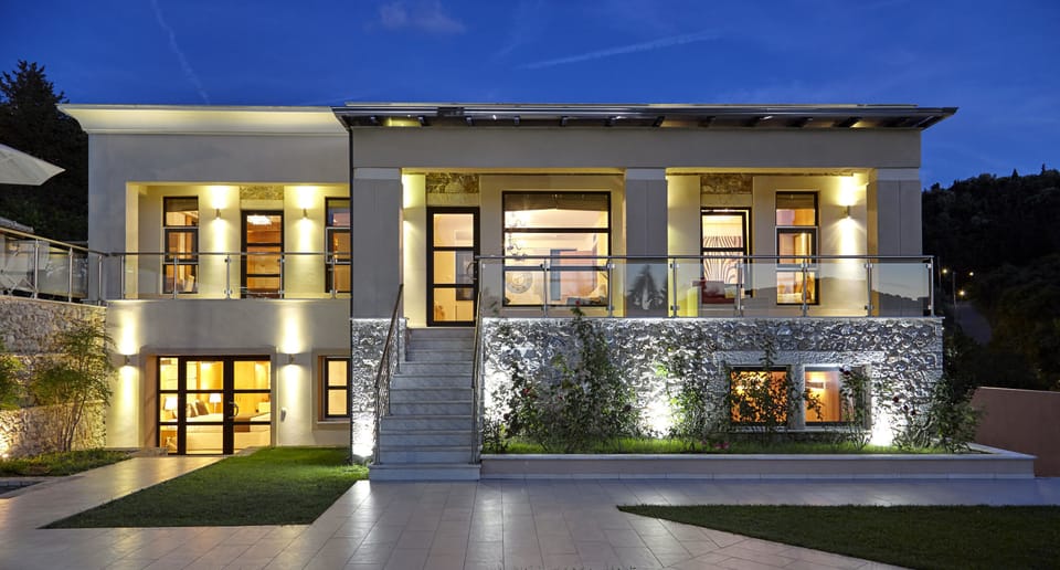 Front of property - evening/night