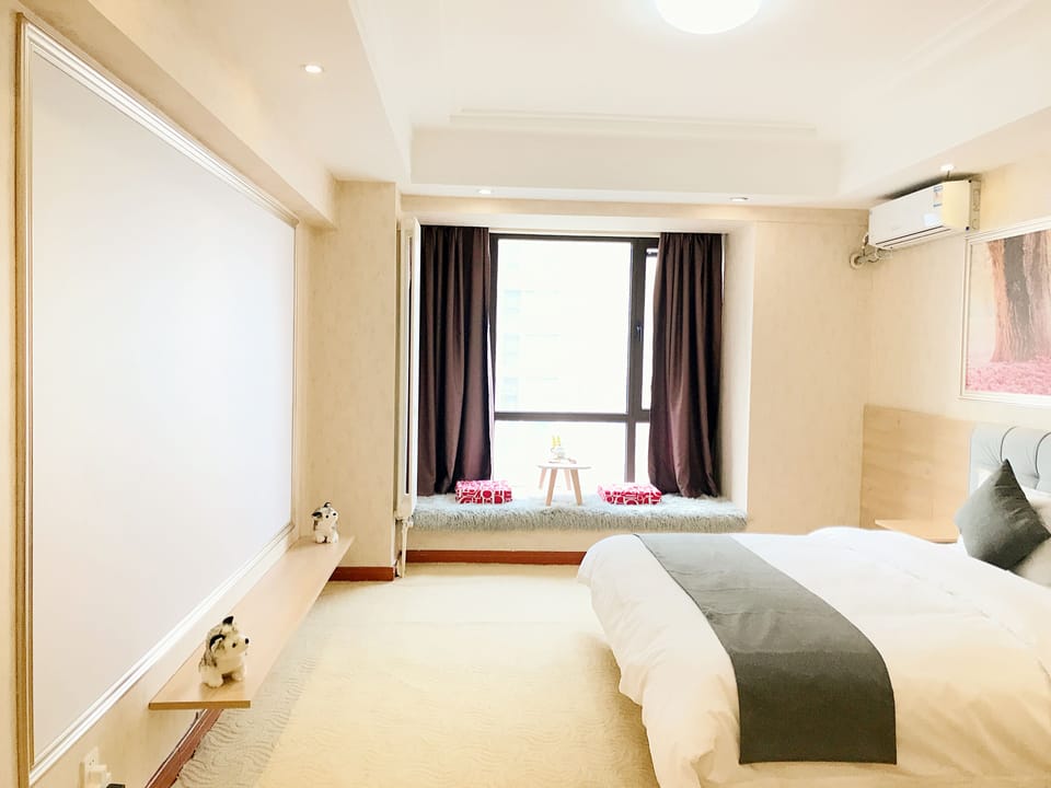 Classic Double Room with Giant Screen | Desk, blackout drapes, WiFi (free)