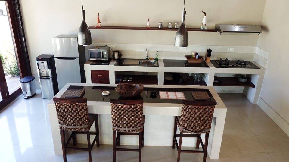 Villa, 2 Bedrooms | Private kitchenette | Coffee/tea maker, fridge, microwave, stovetop