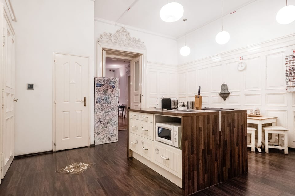 Shared fridge, microwave