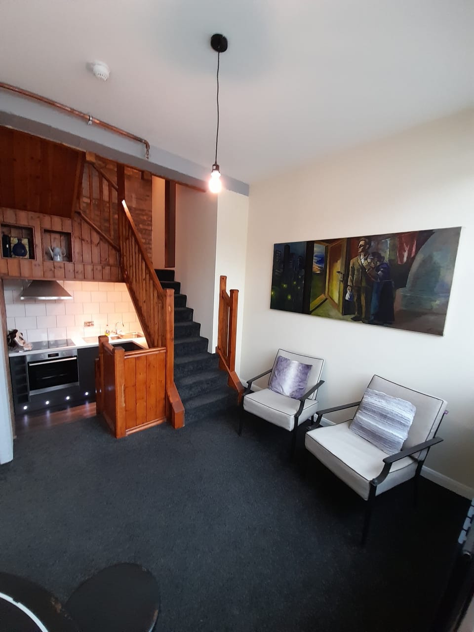 Panoramic Suite, 1 Queen Bed, Non Smoking | Living area | Flat-screen TV