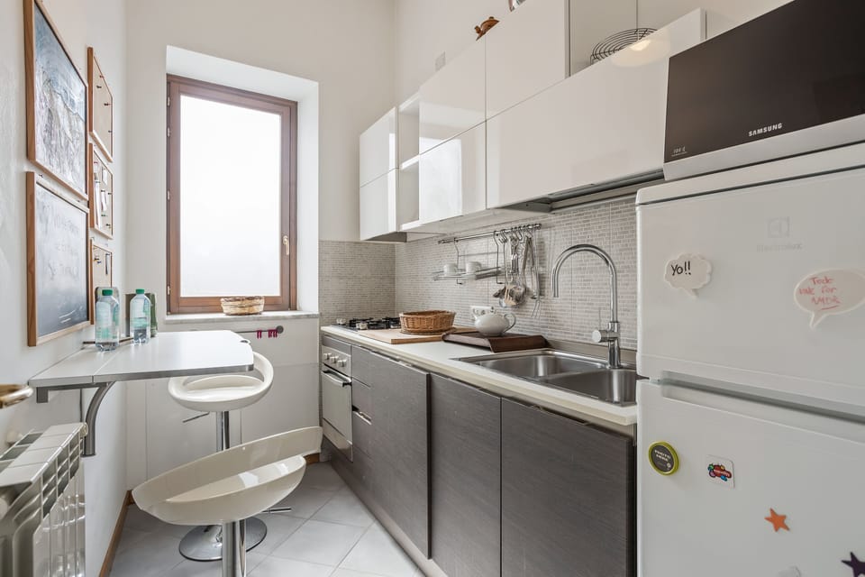 Apartment, 1 Bedroom | Private kitchen | Fridge, microwave, stovetop, espresso maker
