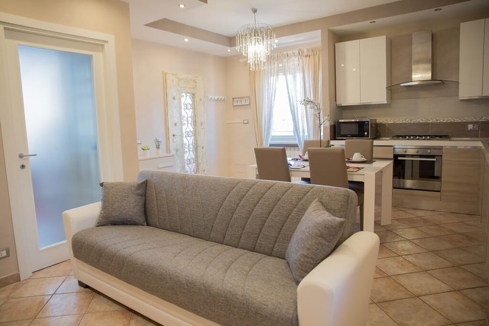 Superior Apartment, Kitchenette | Living area | TV