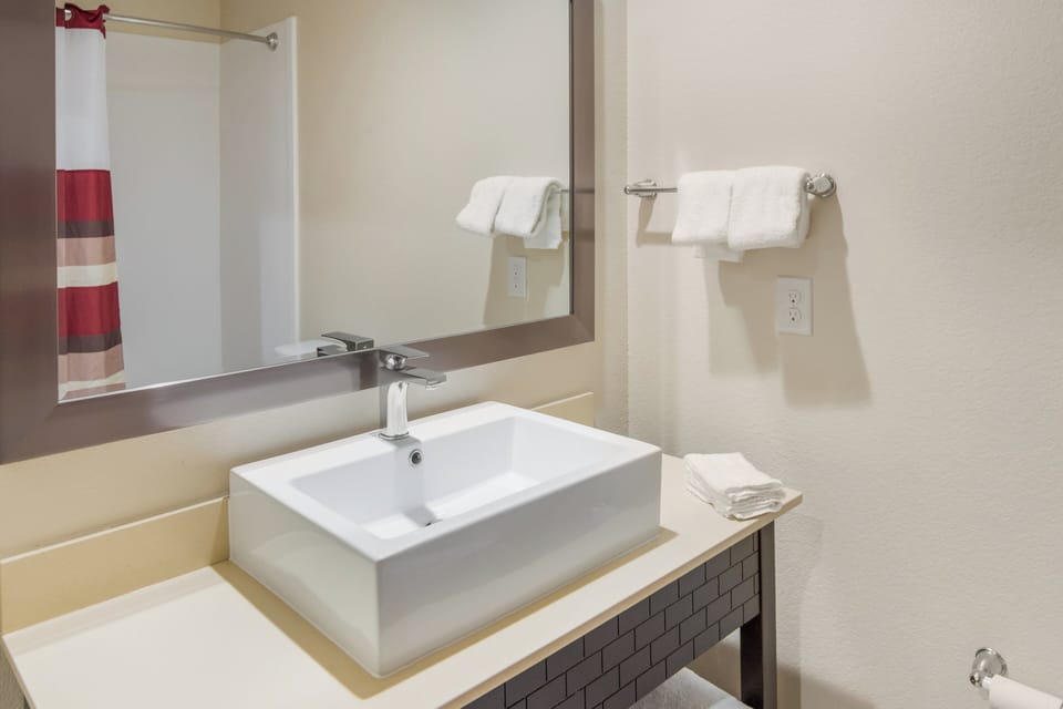 Free toiletries, hair dryer, towels