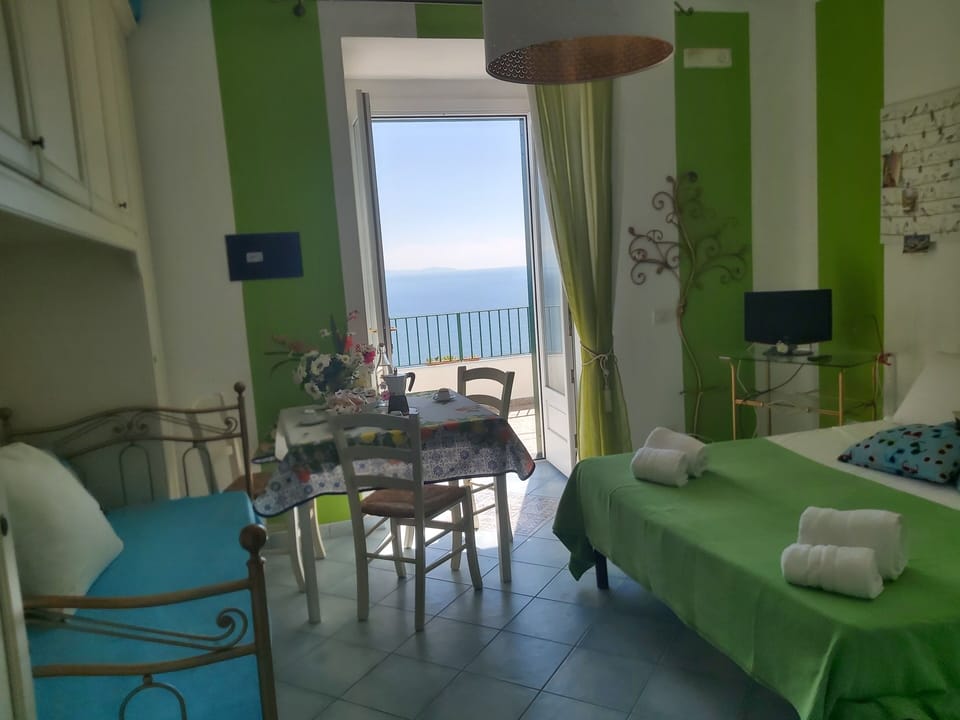 Panoramic Triple Room, Sea View | Premium bedding, soundproofing, iron/ironing board, free WiFi