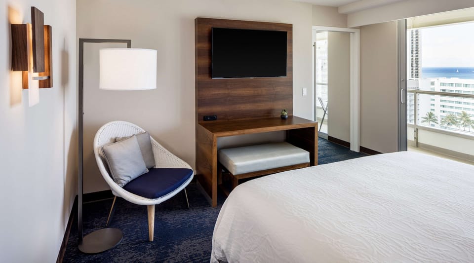 Premium bedding, in-room safe, blackout drapes, soundproofing