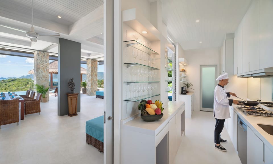 Standard Villa | Private kitchenette | Coffee/tea maker, full-size fridge, microwave, oven