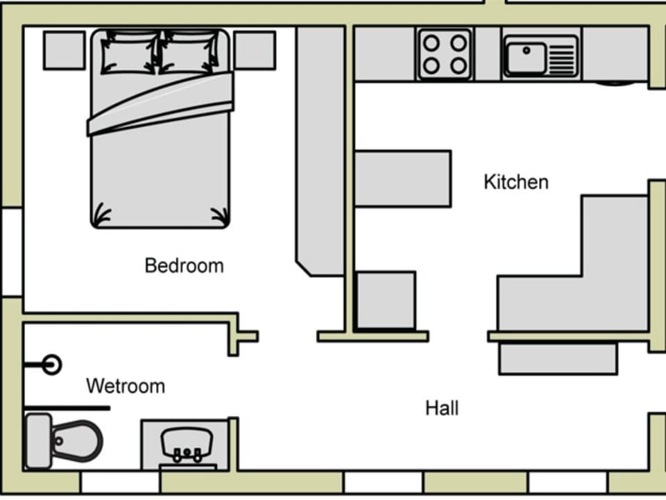 Cottage, Ensuite (The Woodshed) | Floor plan