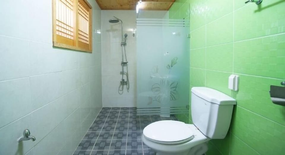 Traditional Double Room (15 PY) | Bathroom | Shower, free toiletries, hair dryer, slippers