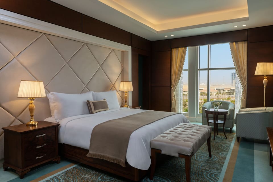 Suite, 1 Bedroom, City View | Minibar, in-room safe, desk, laptop workspace