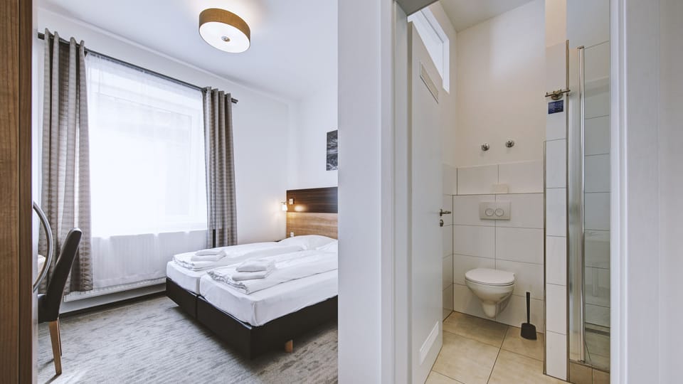 Standard Double Room | Desk, blackout drapes, soundproofing, iron/ironing board