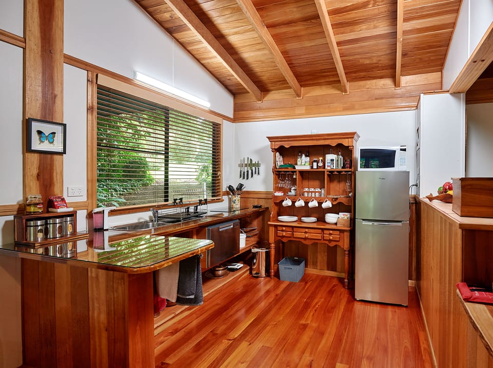 Exclusive Studio, 1 Bedroom, River View | Private kitchen | Coffee/tea maker, full-size fridge, microwave, stovetop