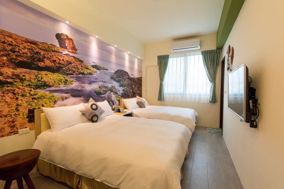 Quadruple Room | Premium bedding, desk, blackout drapes, soundproofing