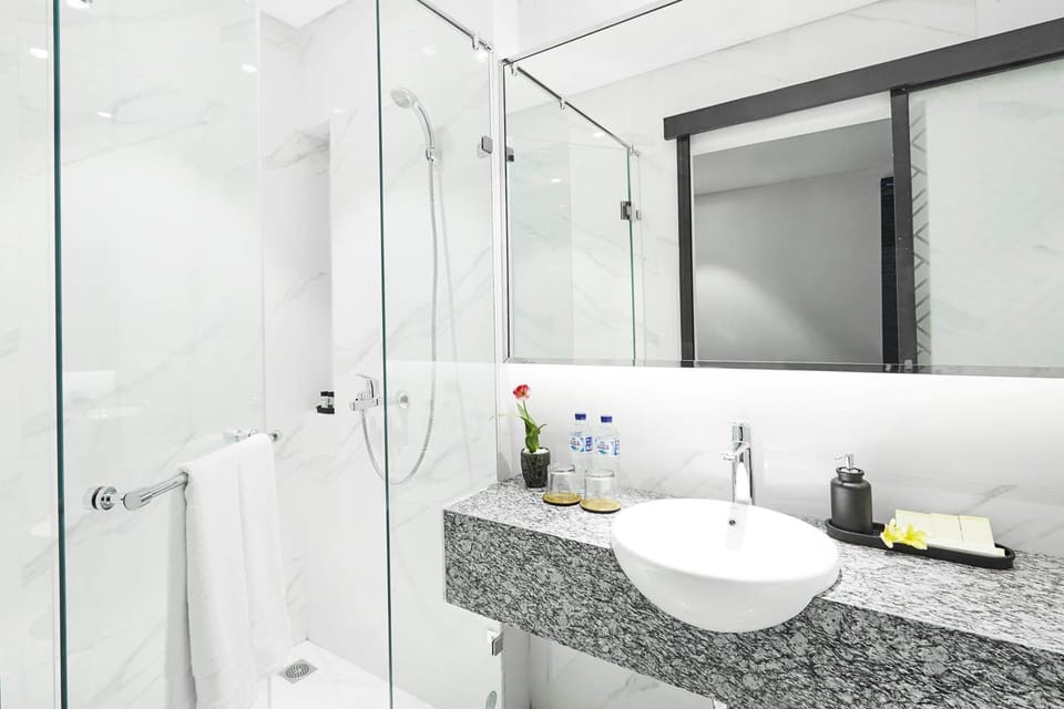 Deluxe Double or Twin Room | Bathroom | Shower, free toiletries, hair dryer, slippers