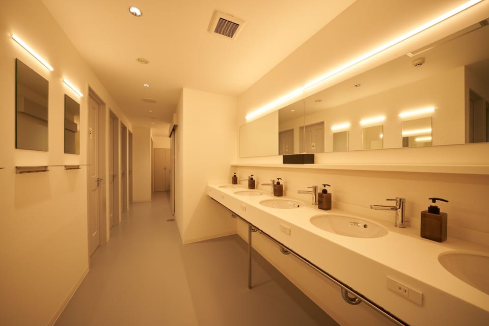 Shower, free toiletries, hair dryer, slippers