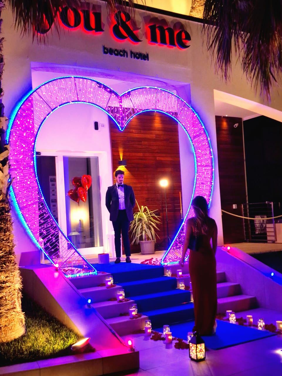 Front of property - evening/night