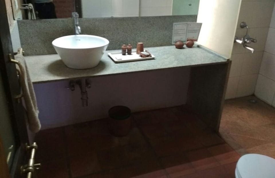 Deluxe Double Room | Bathroom | Shower, free toiletries, bidet, towels