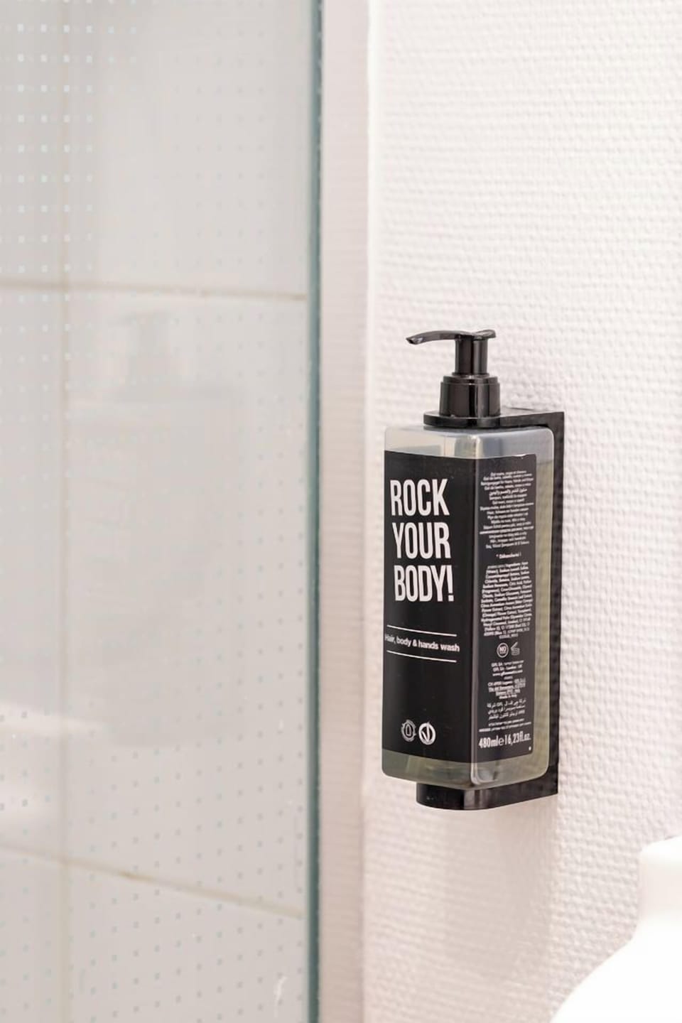 Shower, eco-friendly toiletries, hair dryer, towels