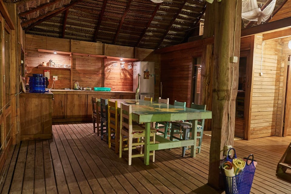 Design Villa, 3 Bedrooms, Beachfront | Private kitchen | Coffee/tea maker, full-size fridge, microwave (on request), oven