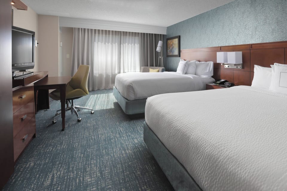 In-room safe, desk, iron/ironing board, free cribs/infant beds