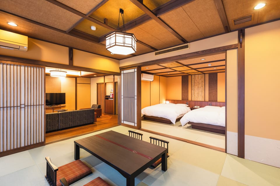 Japanese Western room (With open-air bath) Non-Smoking | In-room safe, desk, laptop workspace, blackout drapes