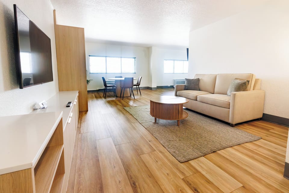 Tower Studio Suite (Newly Renovated) | In-room safe, iron/ironing board, bed sheets