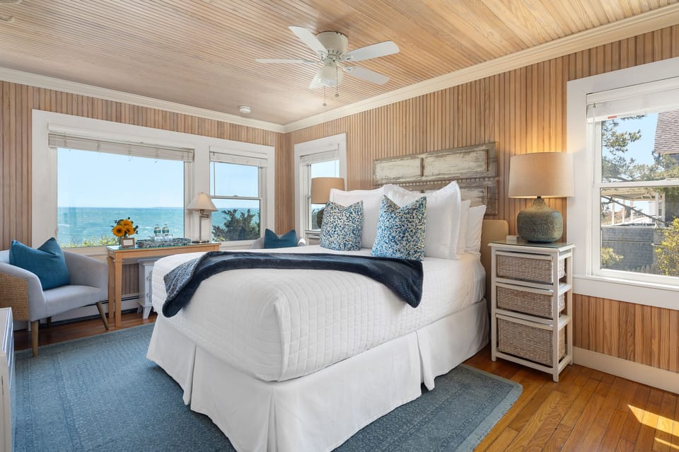 Panoramic Double Room, 1 Queen Bed, Ocean View | Premium bedding, desk, iron/ironing board, free WiFi