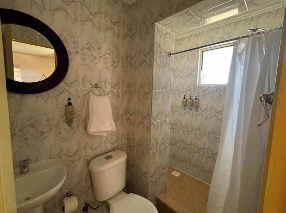 Exclusive Double Room | Bathroom | Shower, towels, soap, shampoo