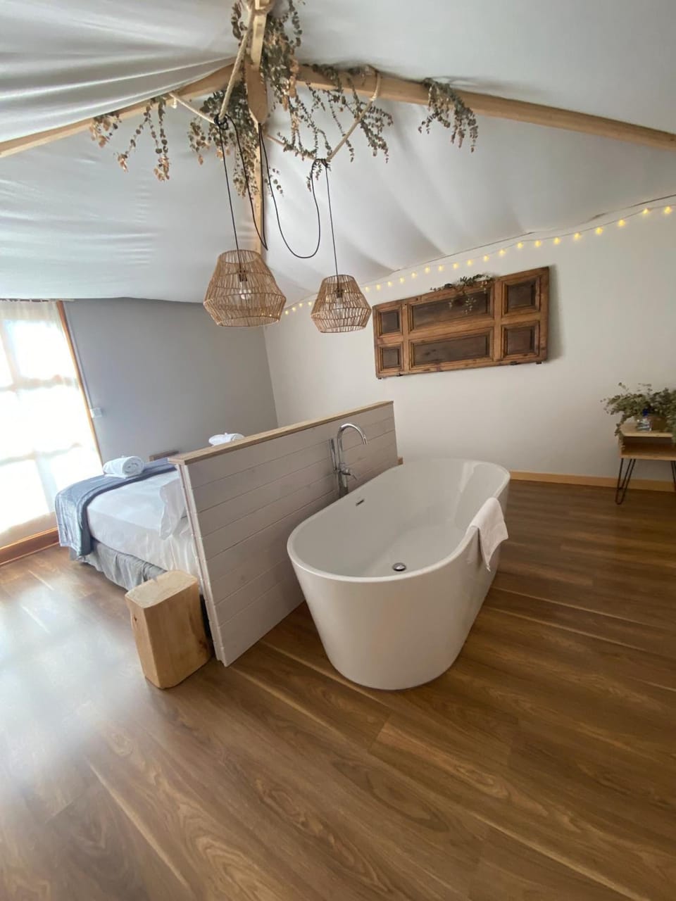 Shower, free toiletries, hair dryer