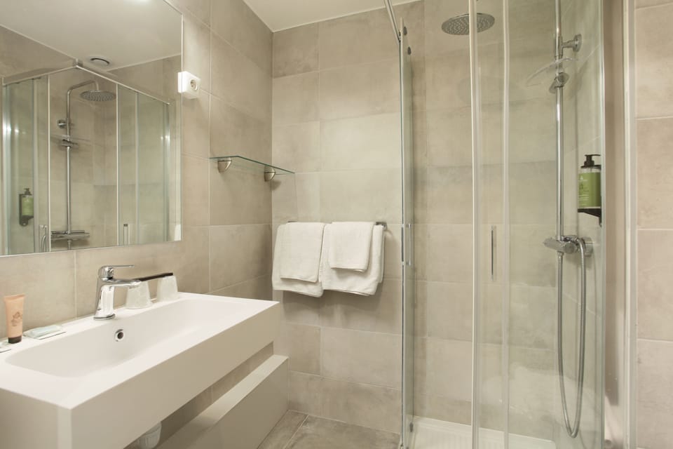 Comfort Double Room | Bathroom | Shower, free toiletries, towels