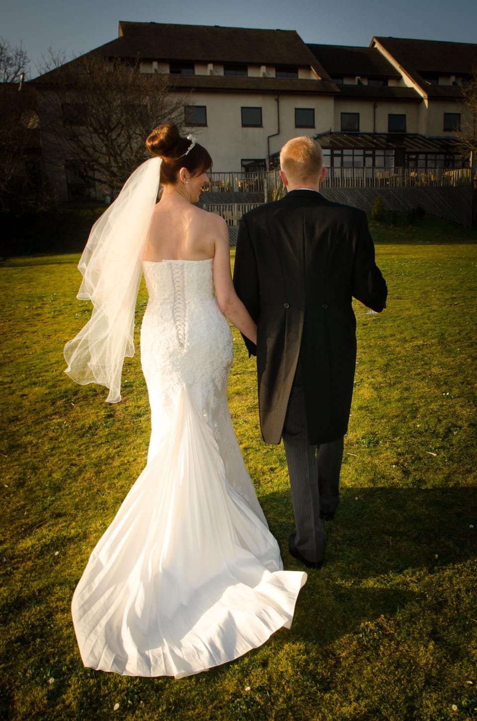 Outdoor wedding area