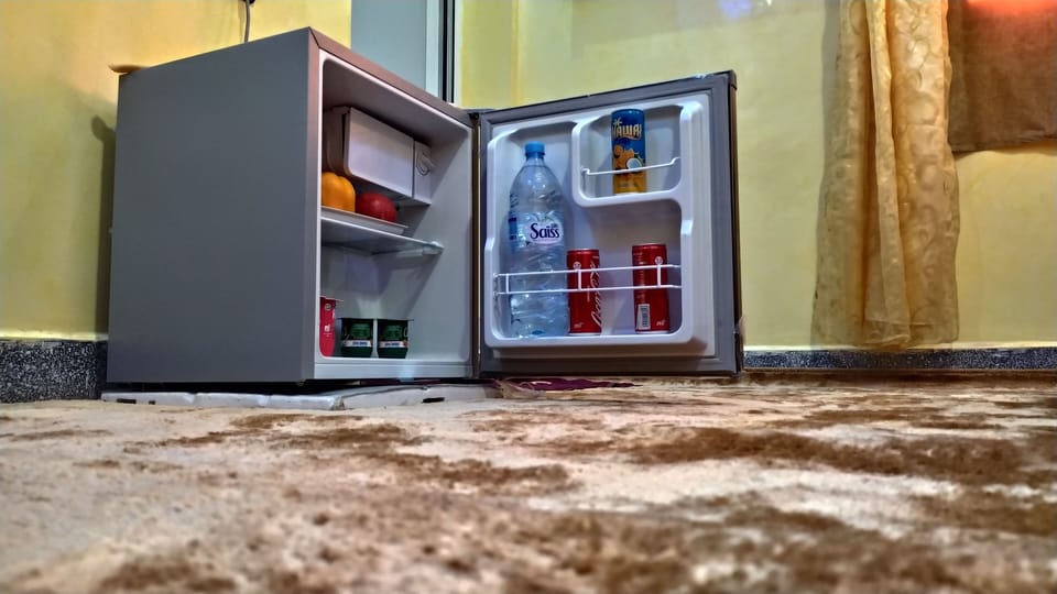 Select Comfort beds, free minibar, desk, laptop workspace