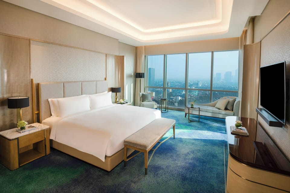Presidential Suite, 1 King Bed | Egyptian cotton sheets, premium bedding, down comforters, pillowtop beds
