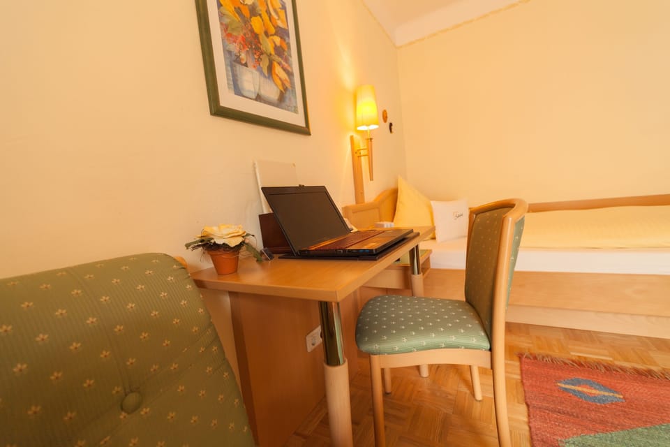 Classic Single Room, Balcony | Living area | 40-inch flat-screen TV with cable channels, TV
