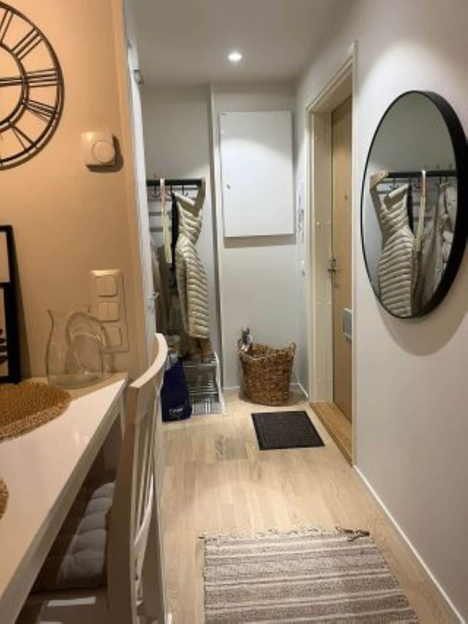 City Apartment, 1 Double Bed with Sofa bed | Living area | 50-inch flat-screen TV with cable channels, heated floors