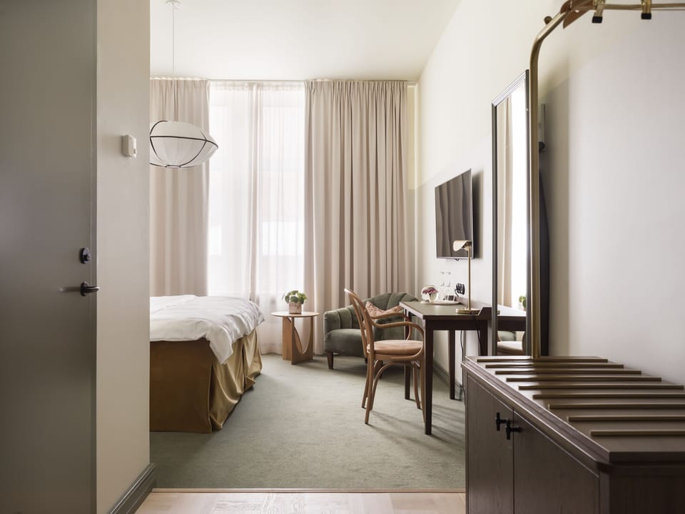 Superior Double Room | Premium bedding, minibar, blackout drapes, iron/ironing board