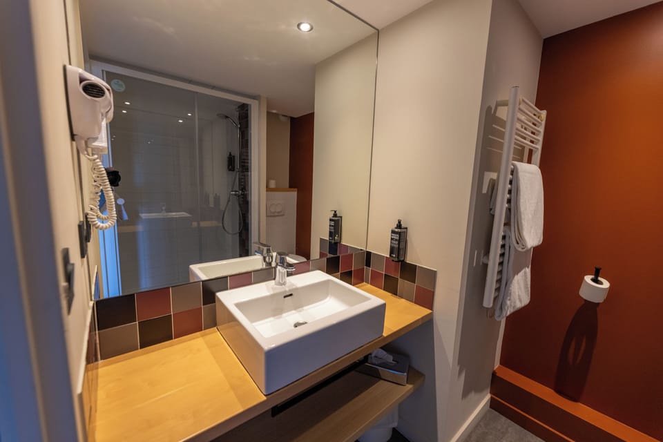 Classic Room, 1 Double Bed | Bathroom | Shower, free toiletries, hair dryer, towels
