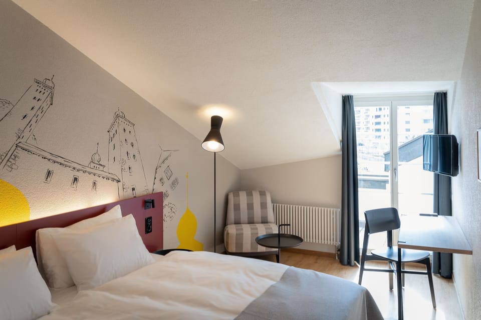 Roof Double Room with Balcony | Desk, soundproofing, free WiFi