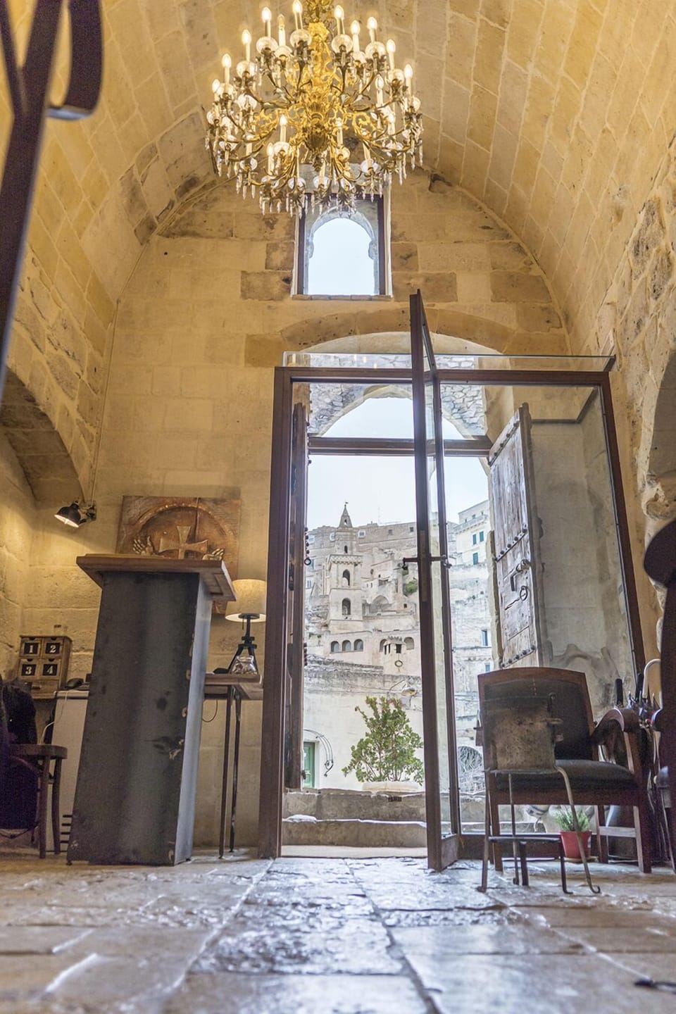 Interior entrance