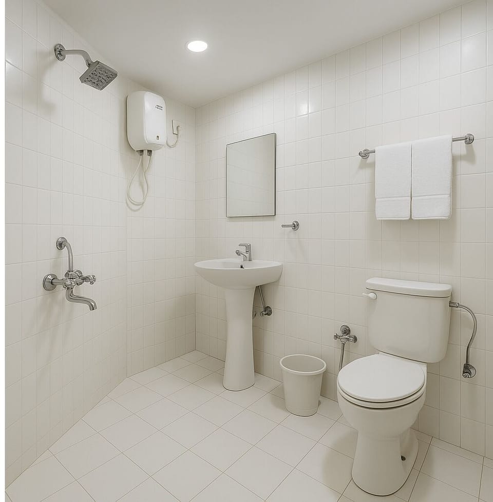 Deluxe Double Room | Bathroom | Deep soaking tub, free toiletries, hair dryer, bathrobes