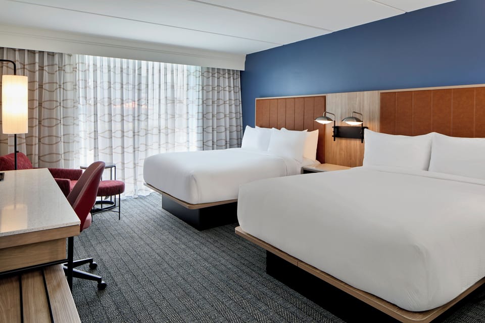 In-room safe, desk, iron/ironing board, WiFi (free)