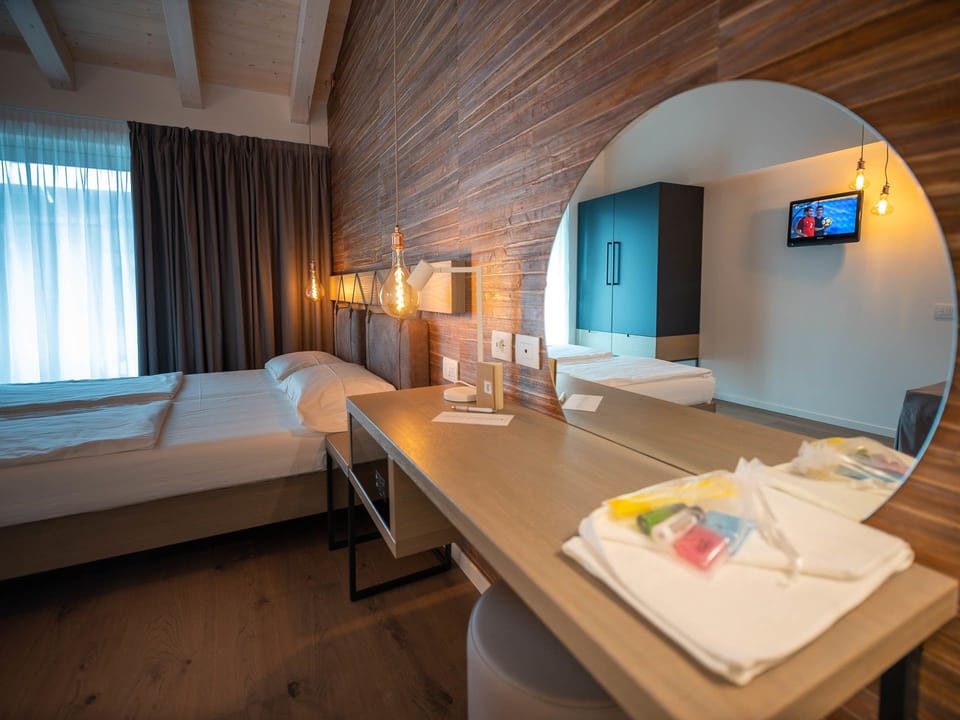 In-room safe, desk, blackout drapes, cribs/infant beds