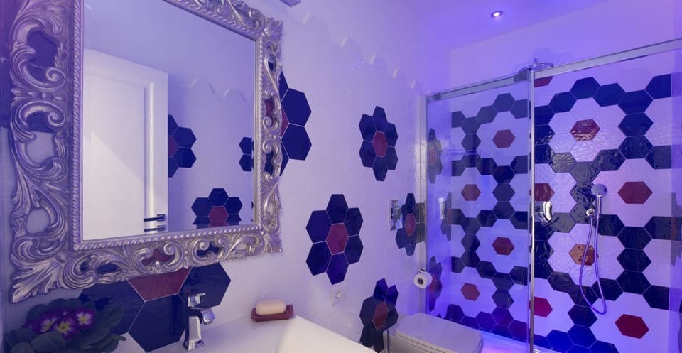 Family Room | Bathroom | Shower, rainfall showerhead, free toiletries, hair dryer