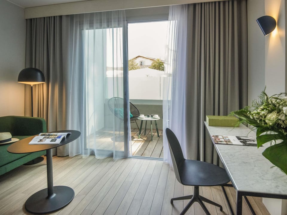 Privilege, Double Room, 1 Double Bed, Pool View | Premium bedding, in-room safe, individually decorated, desk
