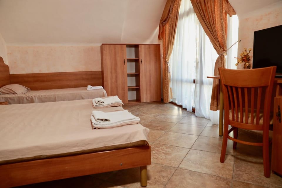 Desk, iron/ironing board (on request), rollaway beds (surcharge)